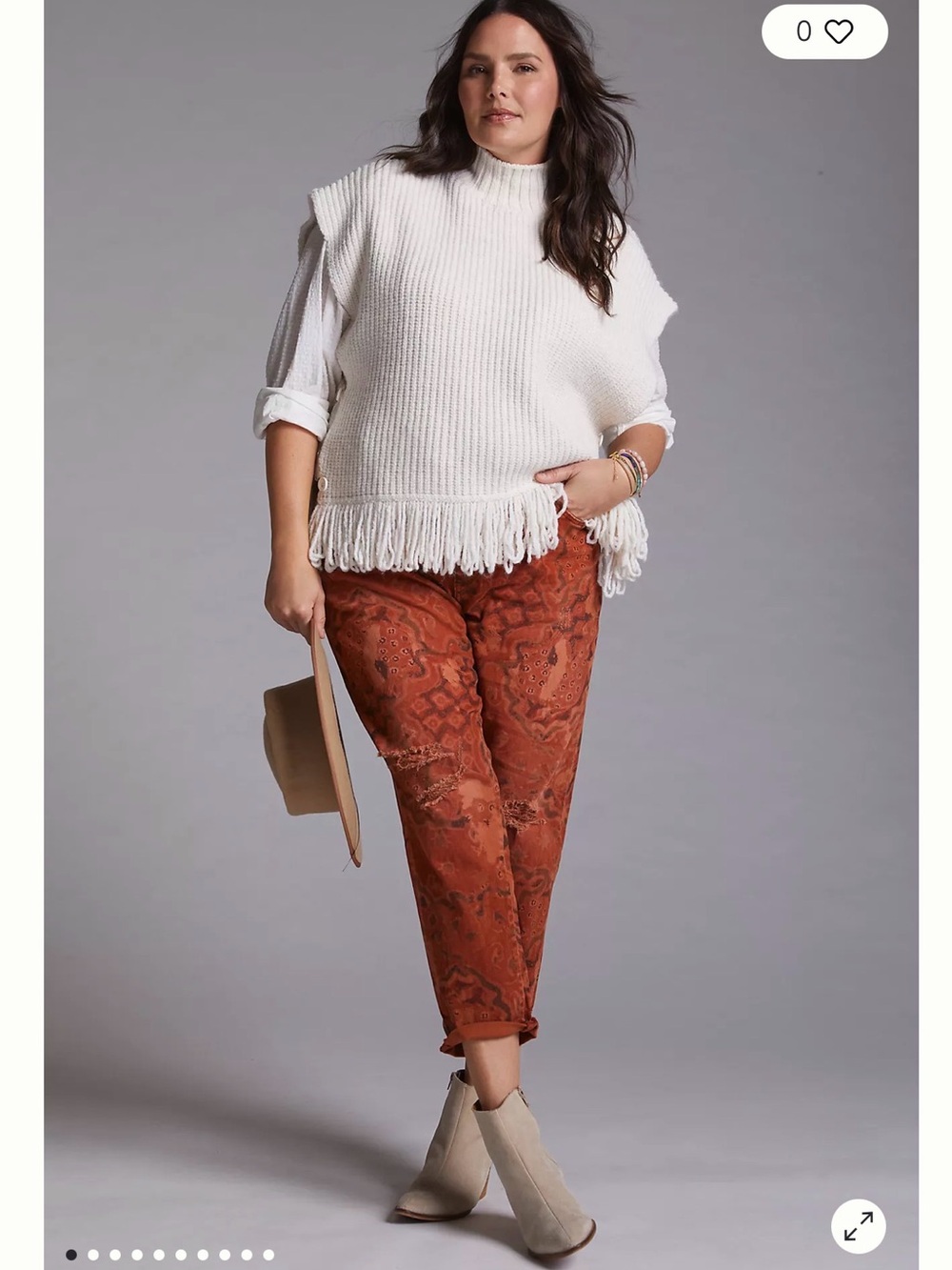 Anthropologie Pilcro slim boyfriend crop size 32 nwt